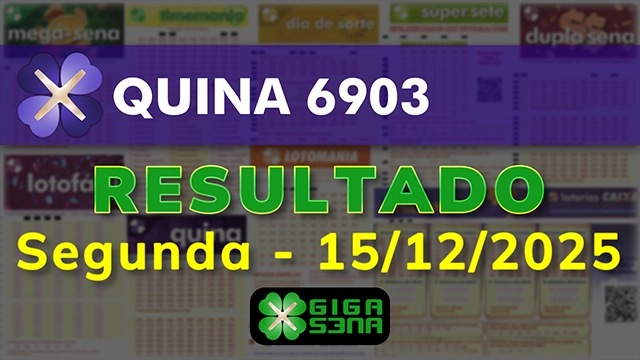 Resultado da Quina 6903