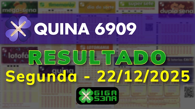 Resultado da Quina 6909