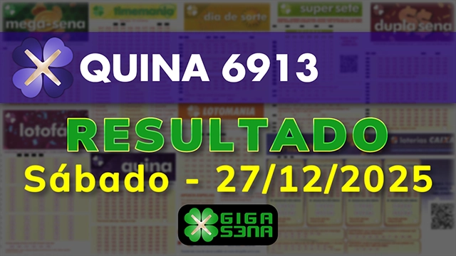 Resultado da Quina 6913