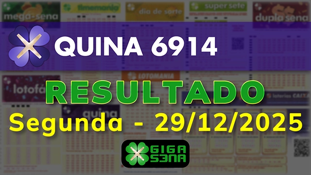 Resultado da Quina 6914