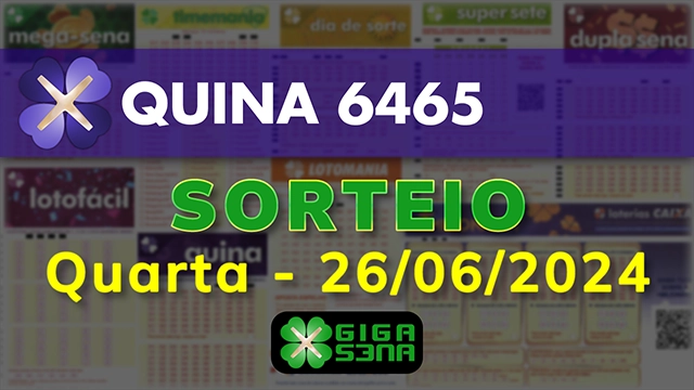 Sorteio da Quina 6465