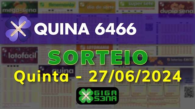 Sorteio da Quina 6466
