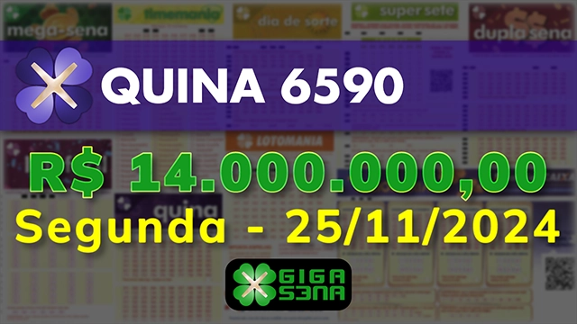 Sorteio da Quina 6590
