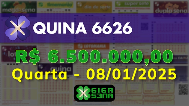 Sorteio da Quina 6626
