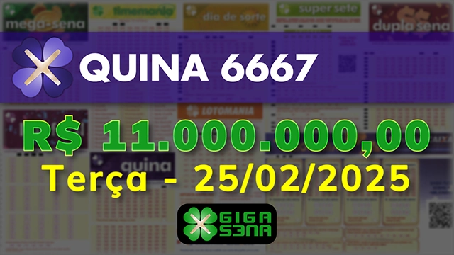 Sorteio da Quina 6667