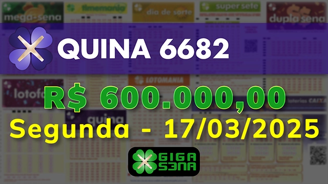 Sorteio da Quina 6682