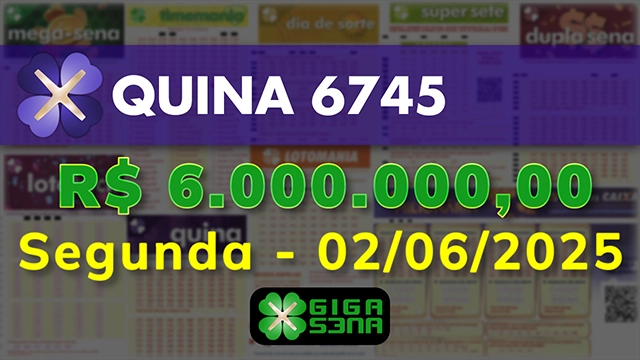 Sorteio da Quina 6745