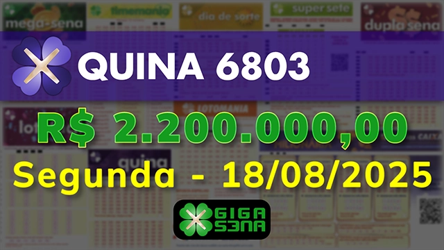 Sorteio da Quina 6803