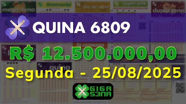 Sorteio da Quina 6809