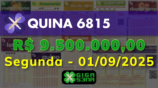 Sorteio da Quina 6815