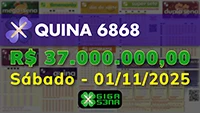 Sorteio da Quina 6868
