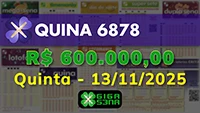 Sorteio da Quina 6878