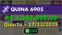 Sorteio da Quina 6905