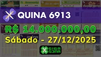 Sorteio da Quina 6913