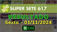 Resultado da Super Sete 617