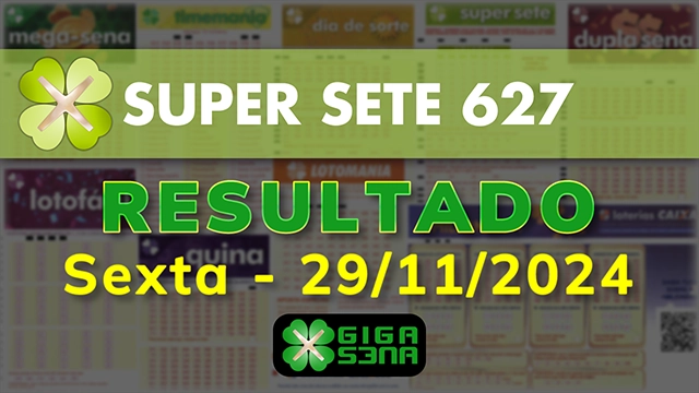 Resultado da Super Sete 627