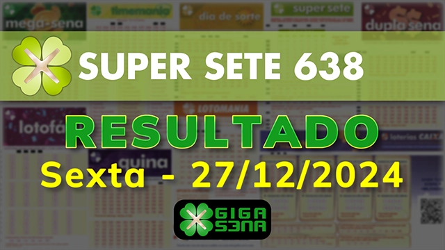 Resultado da Super Sete 638