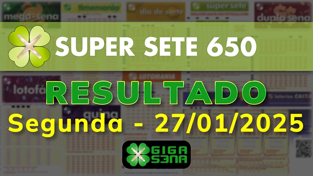 Resultado da Super Sete 650