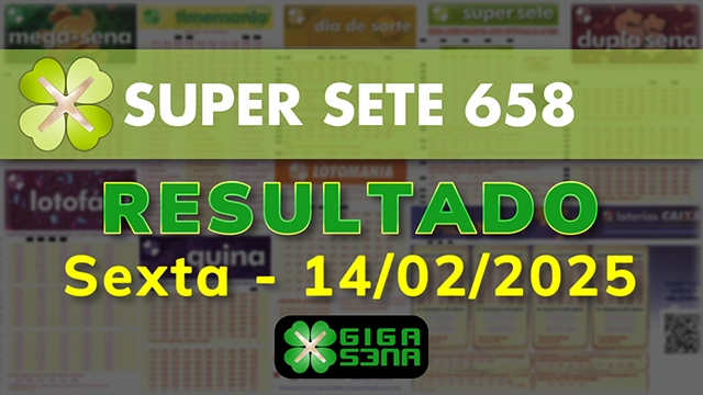 Resultado da Super Sete 658