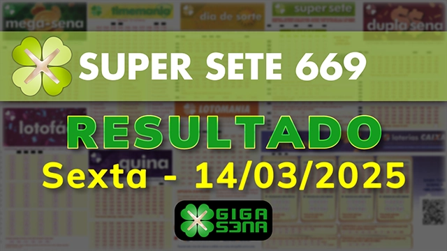 Resultado da Super Sete 669