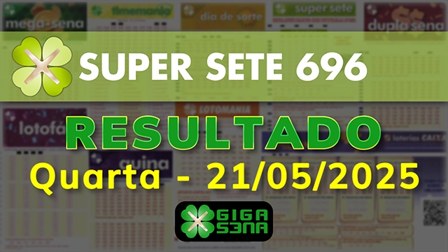 Resultado da Super Sete 696