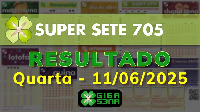 Resultado da Super Sete 705