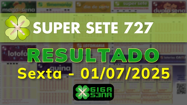 Resultado da Super Sete 727