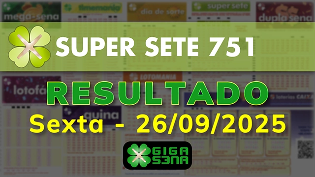 Resultado da Super Sete 751