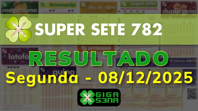 Resultado da Super Sete 782