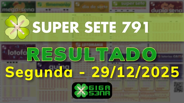 Resultado da Super Sete 791