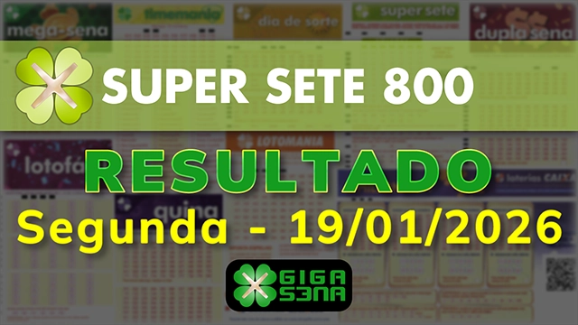 Resultado da Super Sete 800