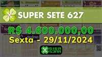 Sorteio da Super Sete 627
