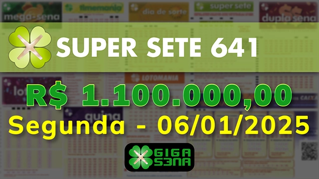 Sorteio da Super Sete 641