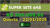 Sorteio da Super Sete 648