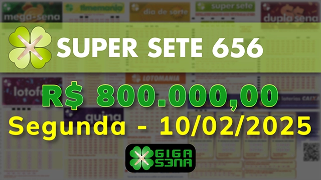 Sorteio da Super Sete 656