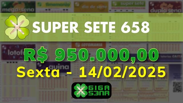 Sorteio da Super Sete 658