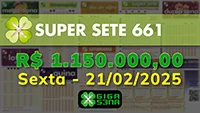 Sorteio da Super Sete 661