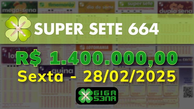 Sorteio da Super Sete 664