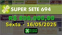 Sorteio da Super Sete 694