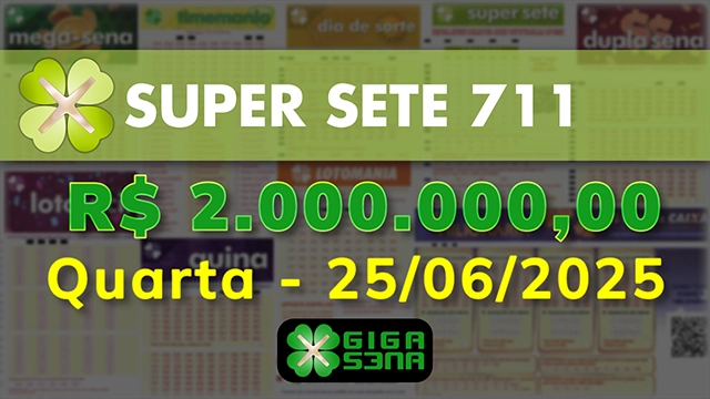 Sorteio da Super Sete 711
