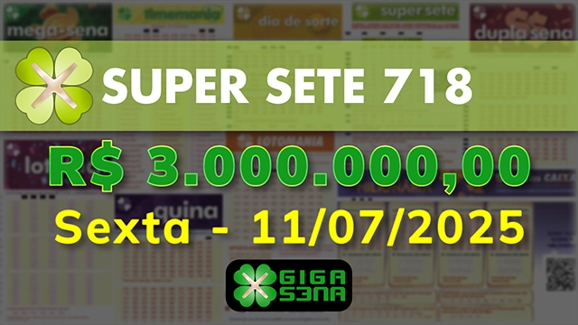 Sorteio da Super Sete 718