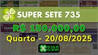 Sorteio da Super Sete 735