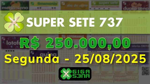 Sorteio da Super Sete 737