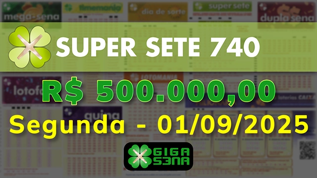 Sorteio da Super Sete 740