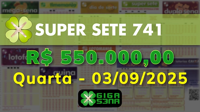 Sorteio da Super Sete 741