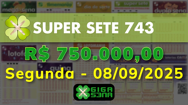 Sorteio da Super Sete 743