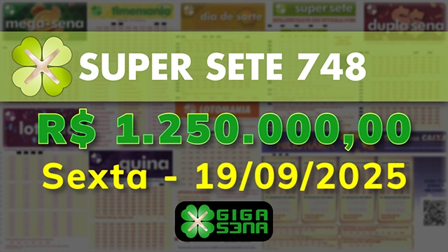 Sorteio da Super Sete 748