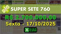 Sorteio da Super Sete 760
