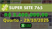 Sorteio da Super Sete 765