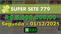 Sorteio da Super Sete 779